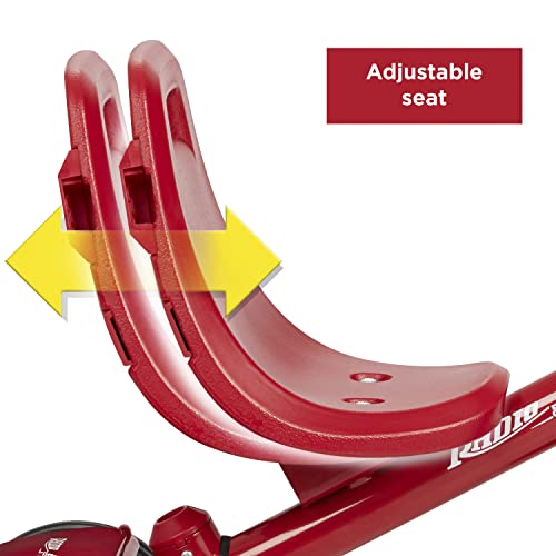 Radio Flyer Pedal & Push 4-in-1 Stroll 'N Trike®, Red Tricycle for Toddlers