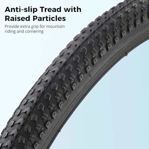 Mountain Bike Tires & Tubes Bundle, Puncture-Resistant, 20
