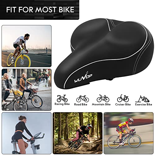 Oversized Wide Bike Seat for Men and Women