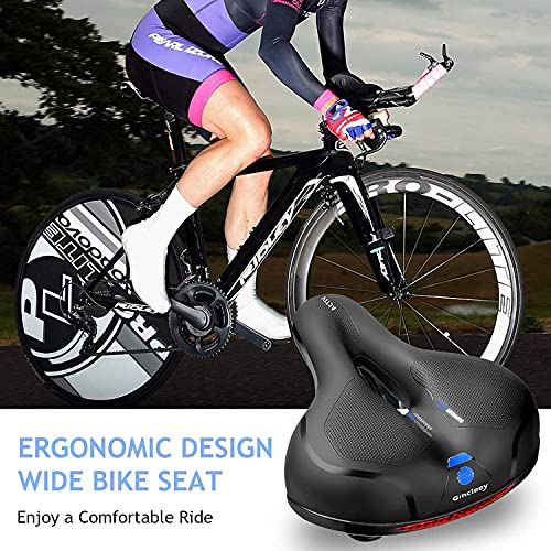 Gincleey Memory Foam Padded Bike Seat, Universal Fit