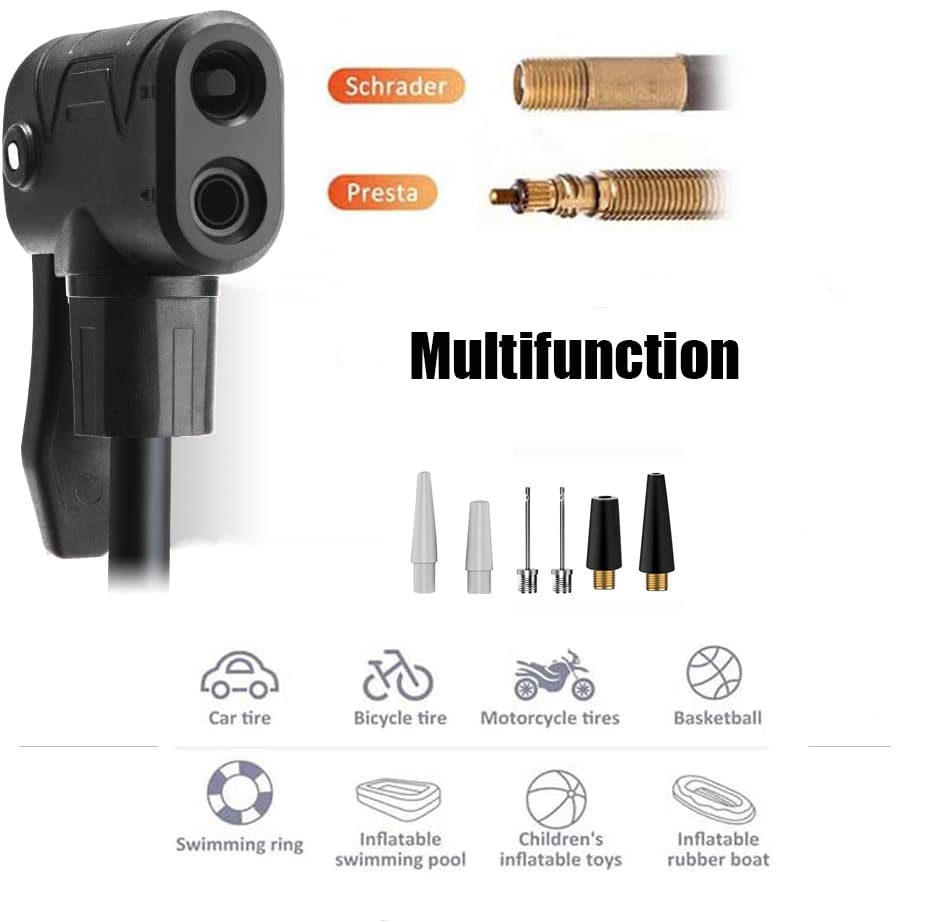 CLOLOP Portable Bike Pump for Presta & Schrader Valves