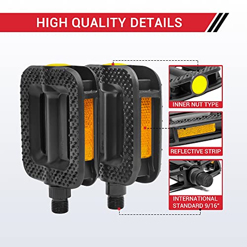 Himiway Bike Pedals - Lightweight Non-Slip Platform Pedals
