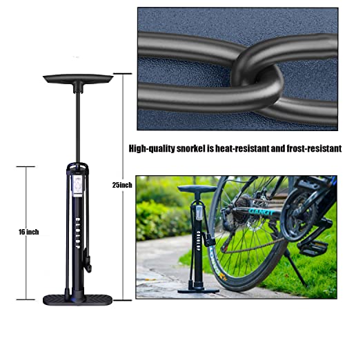 CLOLOP Portable Bike Pump for Presta & Schrader Valves
