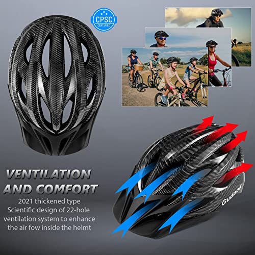 Gudook Lightweight Bike Helmet with Visor - Men/Women