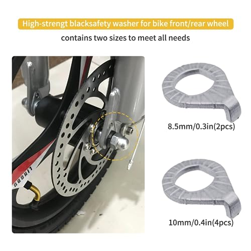 YINARONG Flanged Axle Nut & Safety Washer Kit