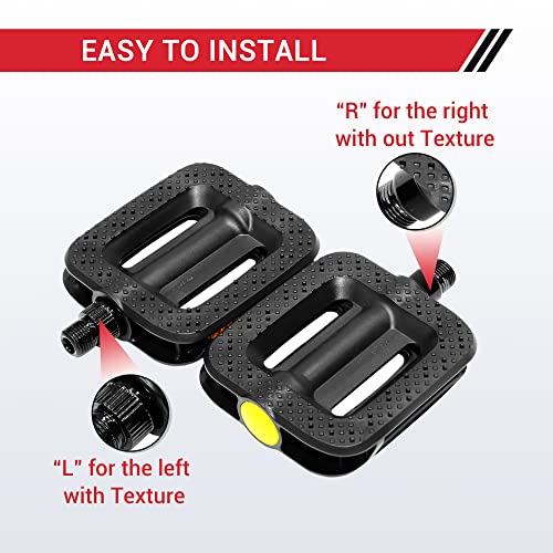 Himiway Bike Pedals - Lightweight Non-Slip Platform Pedals