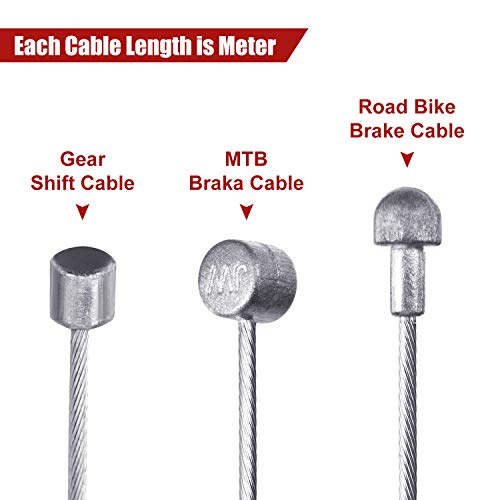 Bicycle Shift Derailleur & Brake Cable Kit - Black