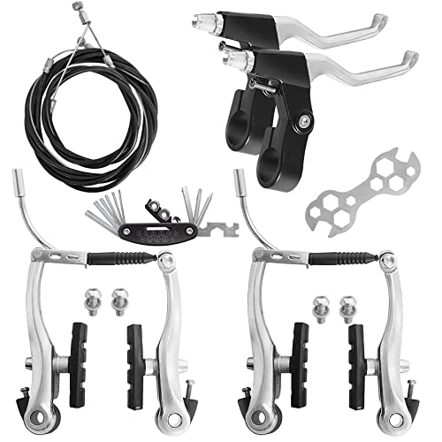 Universal Cycling Front and Rear Brake Set, Silver