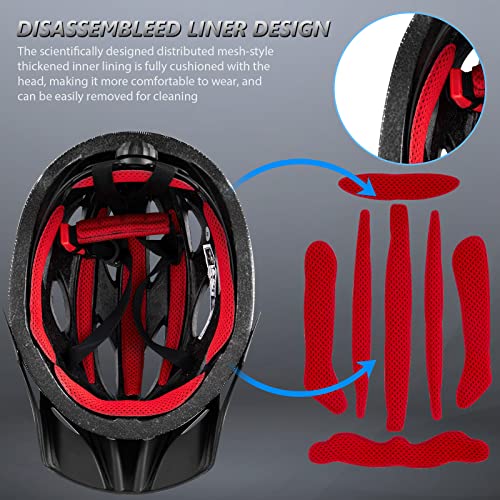 Gudook Lightweight Bike Helmet with Visor - Men/Women