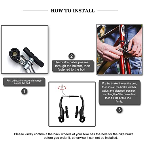 Universal Complete V Bike Brakes Set for Mountain and Road Bikes