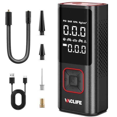 VacLife Cordless Tire Inflator - Compact Bike Pump