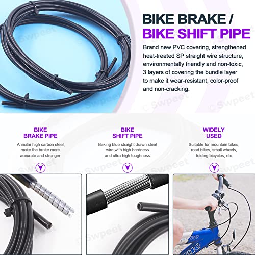 Swpeet 83Pcs Stainless Steel Bike Cable Tool Kit