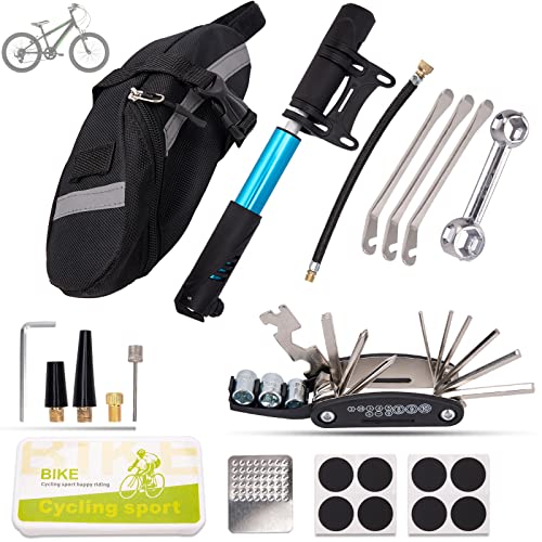 Portable Bike Repair Kit with Tools & Mini Pump