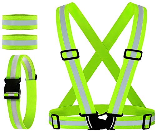 High Visibility Reflective Vest and Armbands for Cycling