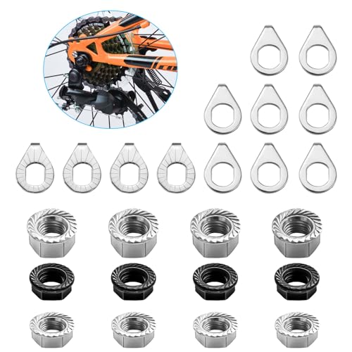 24PCS Syocsek Bike Nuts & Safety Washers Kit