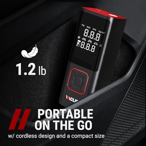 VacLife Cordless Tire Inflator - Compact Bike Pump