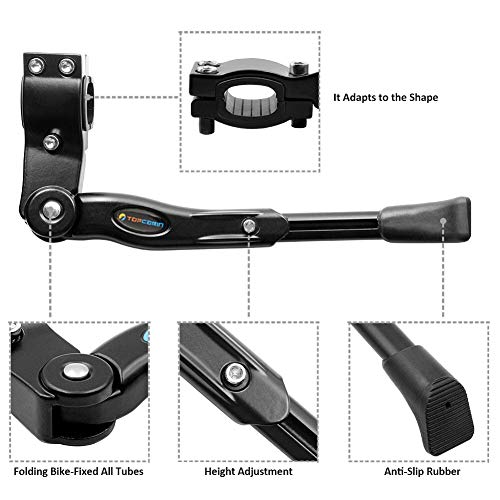 Adjustable Aluminium Bike Kickstand for 22-28 inch Bikes