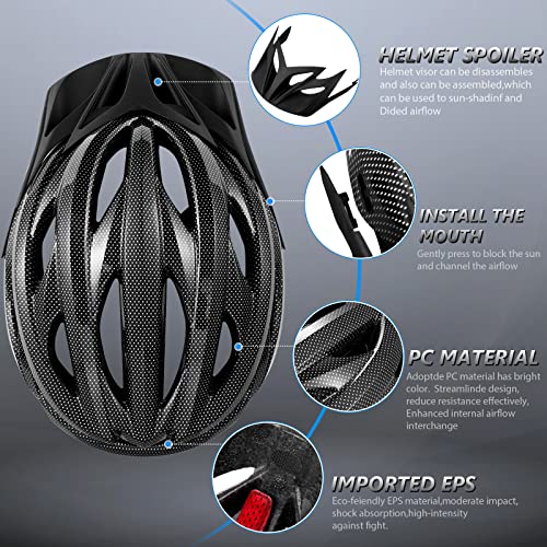 Gudook Lightweight Bike Helmet with Visor - Men/Women