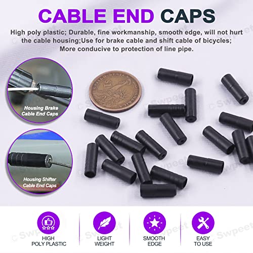 Swpeet 83Pcs Stainless Steel Bike Cable Tool Kit