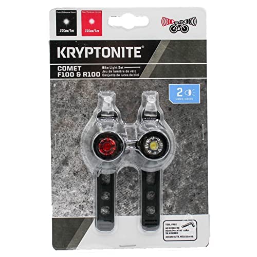 Kryptonite LED Bike Lights Set, Easy Install for Men and Women