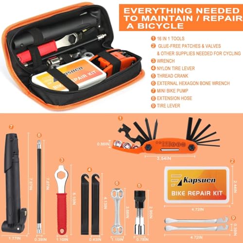 16-in-1 Bike Repair Tool Kit & Bag