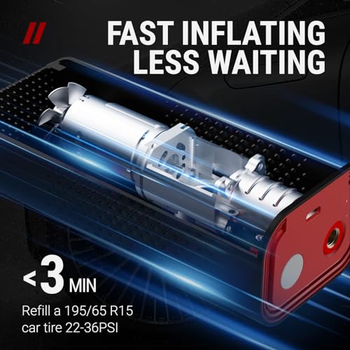 VacLife Cordless Tire Inflator - Compact Bike Pump