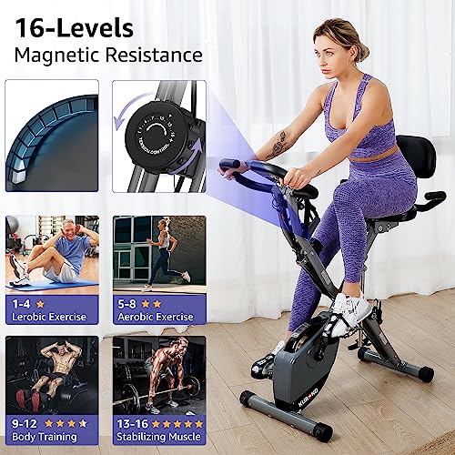 KURONO 4 IN 1 Foldable Exercise Bike