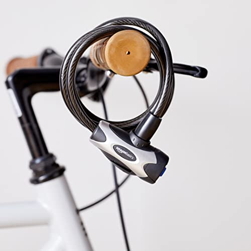 Amazon Basics Adjustable Bike Cable Lock - Black