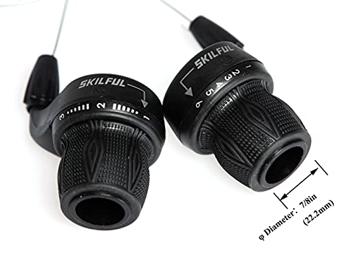 MEGHNA 18 Speed Bicycle Twist Shifter Set