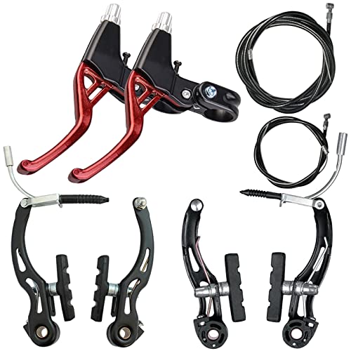 6-Piece Bicycle Brake Accessory Set: Brake Levers, V-Brakes, Wire