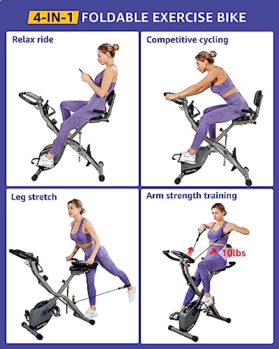 KURONO 4 IN 1 Foldable Exercise Bike