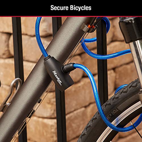 Colorful 6ft Bike Lock Cables Trio