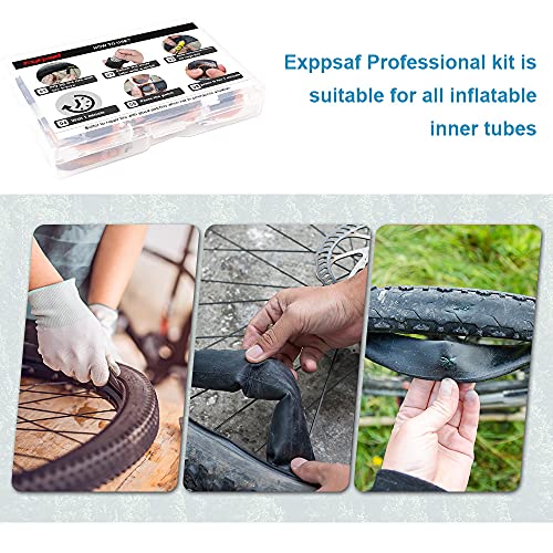 Bike Inner Tire Repair Kit - 15 Patches, Portable Storage
