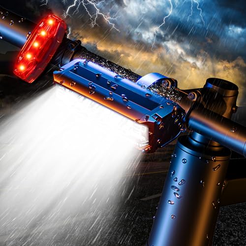 Bike Lights Set: Front and Rear LED for Night Cycling