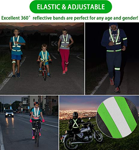 High Visibility Reflective Vest and Armbands for Cycling