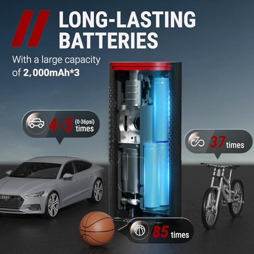VacLife Cordless Tire Inflator - Compact Bike Pump