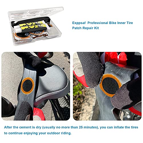 Bike Inner Tire Repair Kit - 15 Patches, Portable Storage