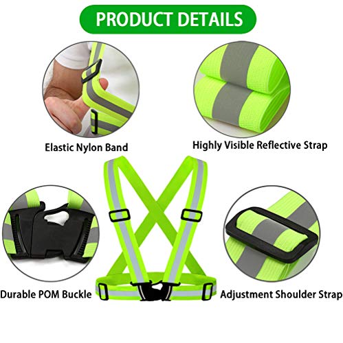 High Visibility Reflective Vest and Armbands for Cycling