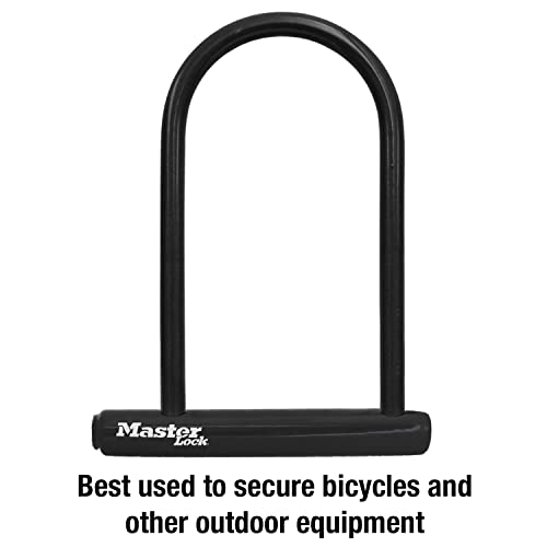 Master Lock 8320D U-Lock, 7-1/4" x 8", Black