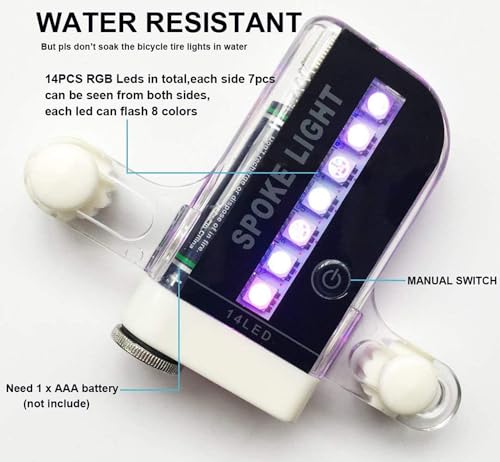 Waterproof LED Bicycle Wheel Lights - 30 Patterns
