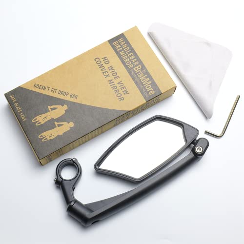 BriskMore Adjustable Left Side Bike Mirror
