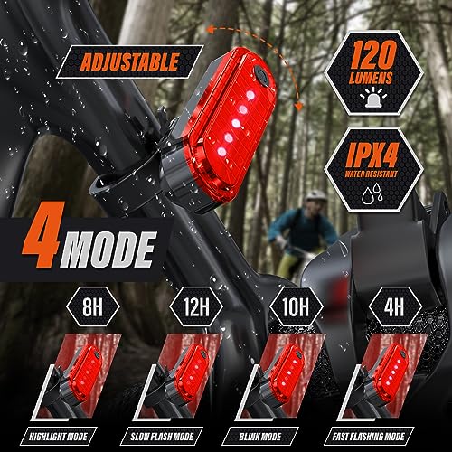 KUNHAK Bike Lights with Electric Bell - Ultra Bright!