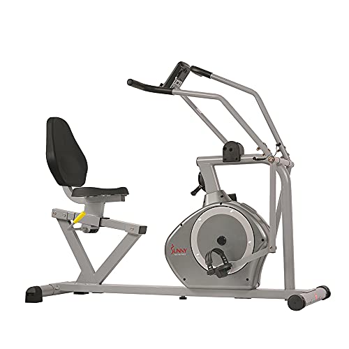 Sunny Magnetic Recumbent Bike, 350lb Weight Capacity