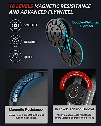 KURONO 4 IN 1 Foldable Exercise Bike