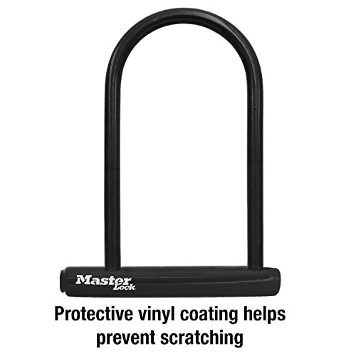 Master Lock 8320D U-Lock, 7-1/4" x 8", Black