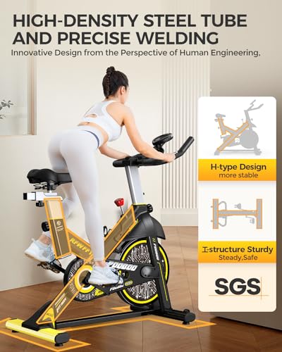 Upgraded Magnetic Resistance Cycling Bike for Home