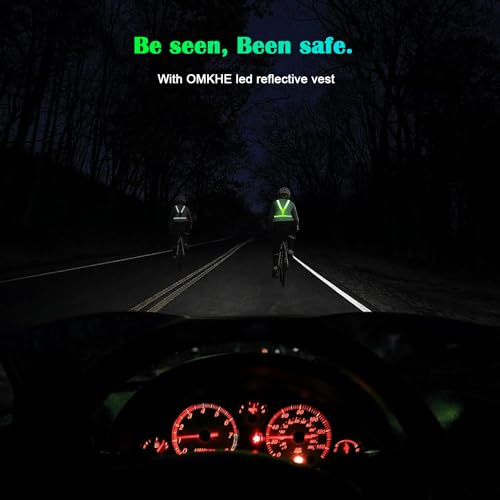 USB Rechargeable LED Reflective Vest for Cycling