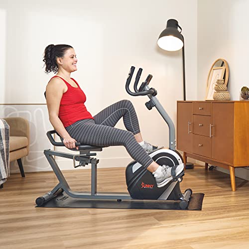 Sunny Magnetic Recumbent Exercise Bike | Pulse Monitoring