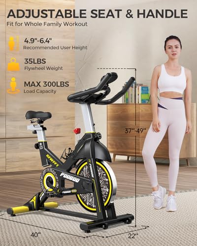 Upgraded Magnetic Resistance Cycling Bike for Home