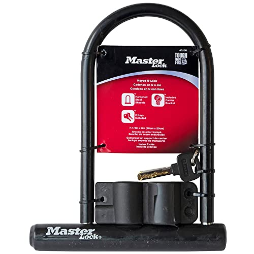 Master Lock 8320D U-Lock, 7-1/4" x 8", Black